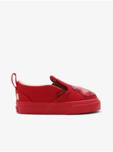Red kids slip on sneakers VANS Slip-On V HARIBO - Boys #6854432