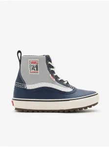 Šedo-modré dámske členkové topánky VANS Standard Mid Snow #625741