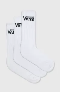 Pánské Ponožky VANS MN CLASSIC Crew 3 pairs White Size 38,5-42EU - UNI
