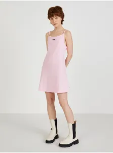 Šaty Vans ružová farba, mini, priliehavá