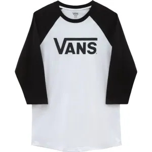Vans CLASSIC VANS RAGLAN-B Pánske tričko, biela, veľkosť #451706