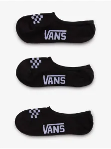 Set of three pairs of women's socks in black VANS Classic Canoodle - Women #8652343