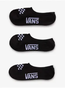 Set of three pairs of women's socks in black VANS Classic Canoodle - Women #8664642