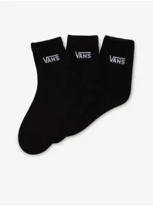 Set of three pairs of women's socks in black VANS Classic Half Crew - Women #9270061