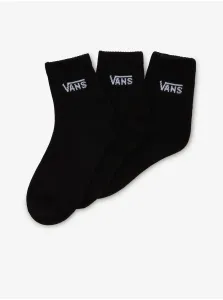 Set of three pairs of women's socks in black VANS Classic Half Crew - Women #9357658