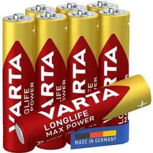 VARTA alkalická batéria Longlife Max Power AAA 5 + 3 ks