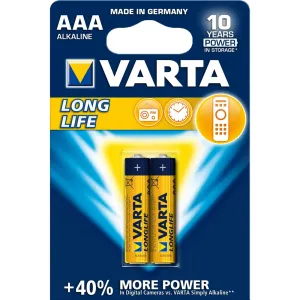 VARTA alkalická batéria Longlife AAA 2 ks