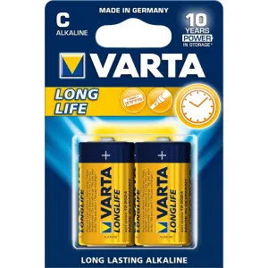 VARTA alkalická batéria Longlife C 2 ks