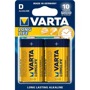 VARTA alkalická batéria Longlife D 2 ks