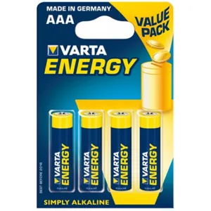 Alkalické batérie Varta R3 (AAA) 4ks High Energy