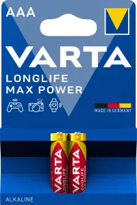VARTA alkalická batéria Longlife Max Power AAA 2 ks