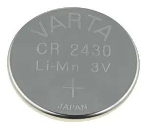 Varta 6430101501 Cell, Lithium, Coin, 3V, 2430