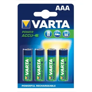 VARTA nabíjateľná batéria Recharge Accu Power AAA 800 mAh R2U 4 ks
