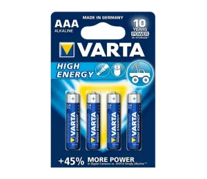 VARTA Varta 4903 - 4 ks Alkalické batérie HIGH ENERGY AAA 1,5V