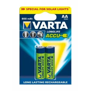 VARTA nabíjateľná batéria Rechearge Accu Solar AA 800 mAh 2 ks