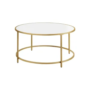 Konferenční stolek Vasagle Morin bílo-zlatý #1584518