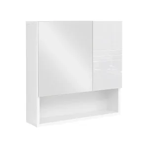 Koupelnová skříňka se zrcadlem Vasagle Tima bílá #9046753