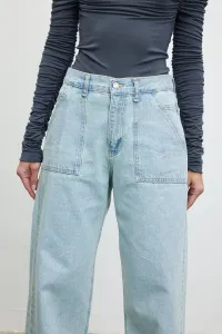VATKALI Vreckové džínsy s vysokým pásom