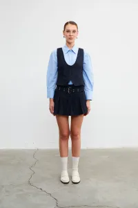 VATKALI Pleated mini short skirt - Waistband edition