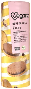 Veganz Dvojité sušienky s kakaovou náplňou BIO 330 g