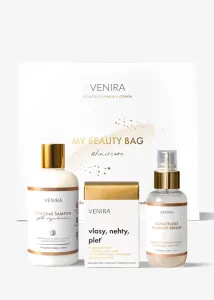 VENIRA beauty bag, darčeková sada proti vypadávaniu vlasov - kapsule pre vlasy, šampón proti vypadávaniu, zahusťujúce vlasové sérum kapsule pre vlasy, šampón proti vypadávaniu, zahusťujúce vlasové sérum