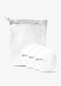 VENIRA odličovacie tampóny na čistenie tváre zo 100 % bavlny, biele, 3 kusy biele, 3 kusy