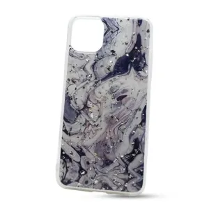 Puzdro Vennus Marble TPU iPhone 11 Pro Max vzor 2 - bielo-čierne
