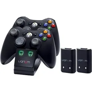 VENOM VS2891 Xbox 360 Black Twin Docking Station + 2 baterie