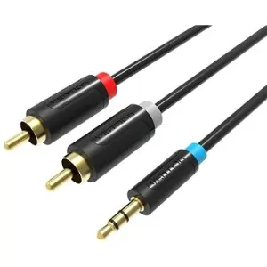 Vention 3,5 mm Jack Male to 2-Male RCA Adapter Cable 1 m Black
