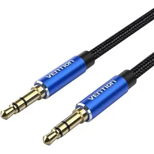 Vention Cotton Braided 3.5 mm Male to Male Audio Cable 0.5 m Blue Aluminum Alloy Type