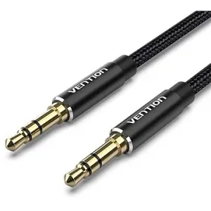 Vention Cotton Braided 3.5 mm Male to Male Audio Cable 1 m Black Aluminum Alloy Type