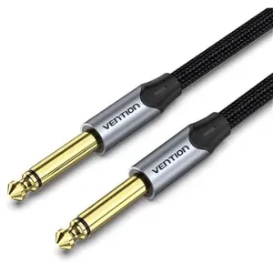 Vention Cotton Braided 6,5 mm Male to Male Audio Cable 0,5 m Gray Aluminum Alloy Type