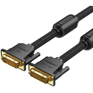 Vention Cotton Braided DVI Dual-link (DVI-D) Cable 10 m Black