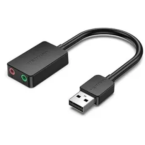 Vention 2-port USB External Sound Card 0,15 m Black