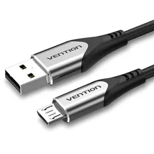 Vention Luxury USB 2.0 -> micro USB Cable 3A Gray 1 m Aluminum Alloy Type