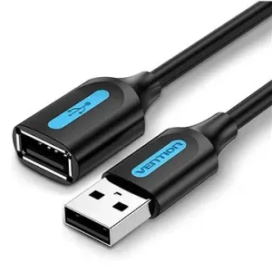 Vention USB 2.0 Male to USB Female Extension Cable 2m Black PVC Type