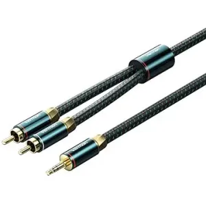 Vention Cotton Braided 3,5 mm Male to 2RCA Male Audio Cable 3 M Green Copper Type