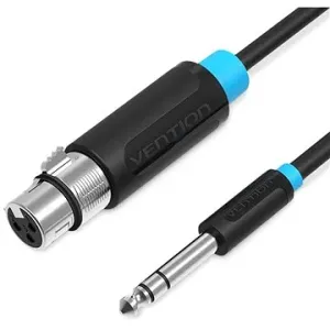 Vention 6,5 mm Male to XLR Female Audio Cable 10 m Black