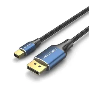 Vention Cotton Braided Mini DP Male to DP Male 8K HD Cable 2 m Blue Aluminum Alloy Type