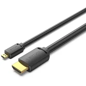 Vention HDMI-D Male to HDMI-A Male 4K HD Cable 1 m Black