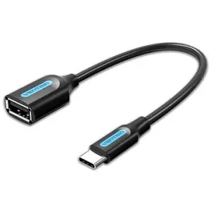 Adaptér Adapter USB-C 2.0 M to F USB-A OTG Vention CCSBB 0.15m (Black)