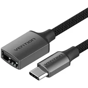 Vention USB-C to USB-A (F) 2.0 Female OTG Cable 0.15m Gray Aluminum Alloy Type