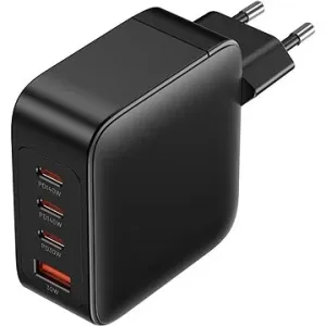 Vention 4-Port USB (C + C + C + A) GaN Charging Kit (140 W / 140 W / 30 W / 18 W) EU-Plug Black