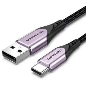 Vention Cotton Braided USB-C to USB 2.0 Cable Purple 2 m Aluminum Alloy Type