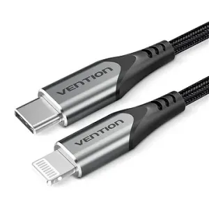 Vention Lightning MFi to USB-C Braided Cable (C94) 1.5m Gray Aluminum Alloy Type