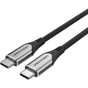 Vention Nylon Braided Type-C (USB-C) Cable (4 K/PD/60 W/5 Gbps/3 A) 1 m Gray