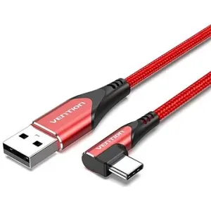 Vention Type-C (USB-C) 90° <-> USB 2.0 Cotton Cable Red 1 m Aluminum Alloy Type