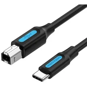 Vention USB-C 2.0 to USB-B Printer 2A Cable 1 m Black