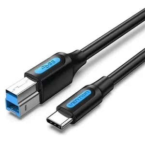 Vention USB-C 3.0 to USB-B Printer 2A Cable 0,25 m Black