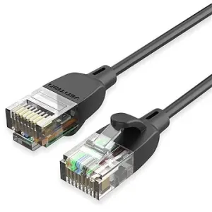 Kábel Vention UTP Category 6A Network Cable IBIBH 2m Black Slim Type